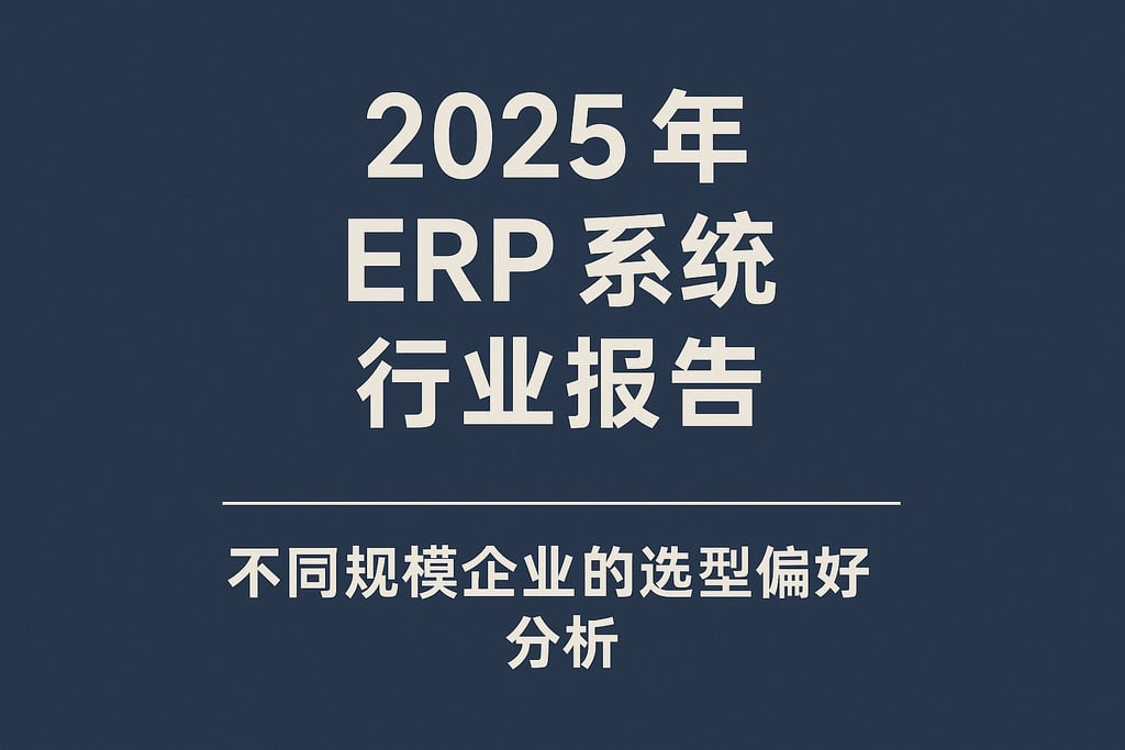2025 年 ERP 系统行业报告：不同规模企业的选型偏好分析